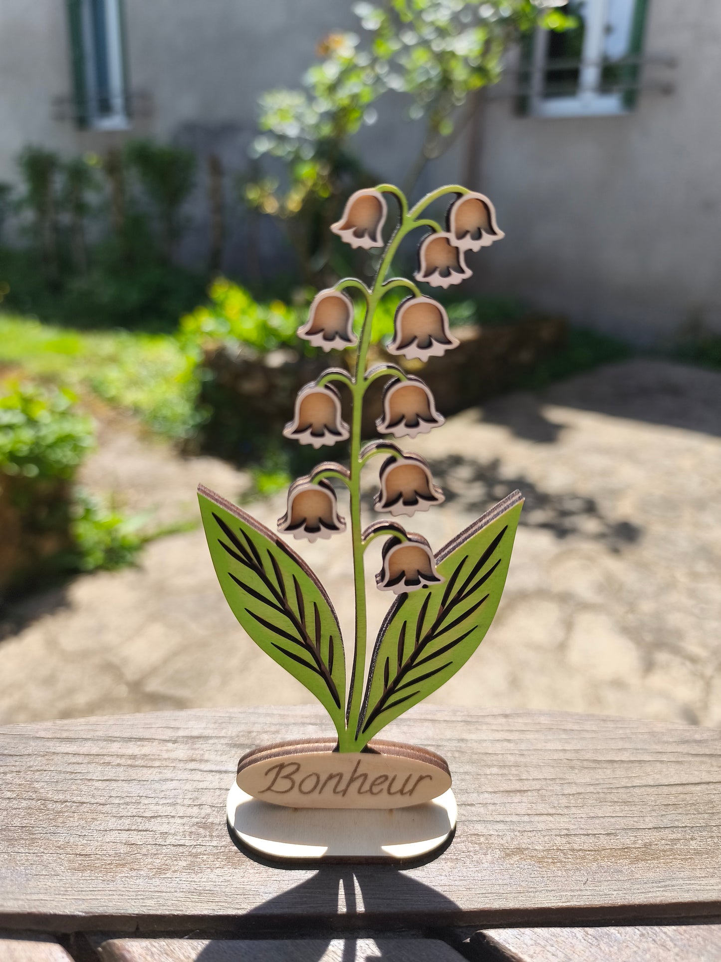 Brin de muguet en bois