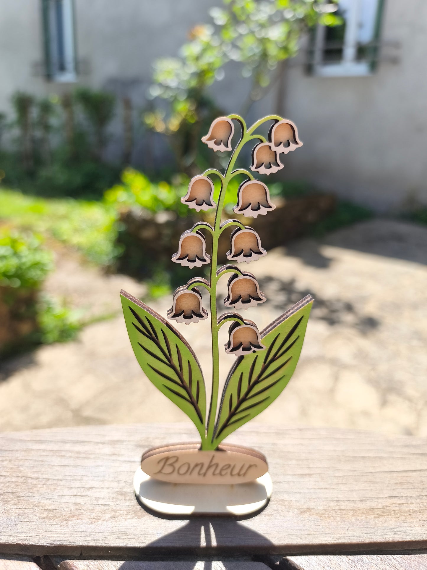 Brin de muguet en bois
